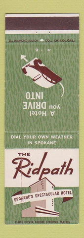 Matchbook Cover - Ridpath Hotel Spokane WA
