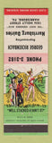 Matchbook Cover - Harrisburg Dairies PA George Rickenbach Hillbilly