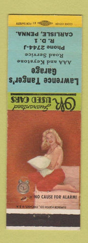 Matchbook Cover - Lawrence Tanger's Garage Carlisle PA pinup