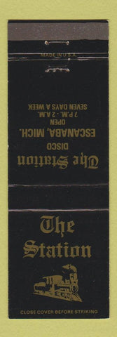 Matchbook Cover - The Station Disco Escanaba MI train