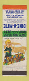Matchbook Cover - Dine A Mite Restaurant Lewisburg Mifflinburg PA