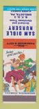 Matchbook Cover Sam Dible Nursery Orchard Christmas Trees Shelocta PA hillbilly