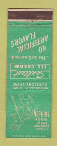 Matchbook Cover - Sealtest Ice Cream Neptune Room Tampa FL
