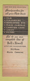 Matchbook Cover - Bell & Howel Movie Camera Medo New York City WORN