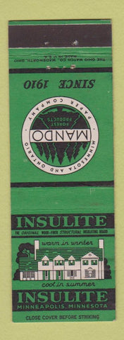Matchbook Cover - Insulite Insulation Minneapolis MN