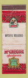 Matchbook Cover - McGregor Men's Clothes Chester Taylor WEAR