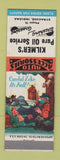 Matchbook Cover - Kilmer's Pure oil gas Syracuse IN hillbilly