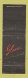 Matchbook Cover - Glover Men's Clothes Chicago IL WEAR