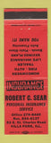 Matchbook Cover - Robert Sear Insurance Villa Park IL