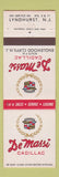 Matchbook Cover - DeMassi Cadillac Lyndhurst Englewood Cliffs NJ