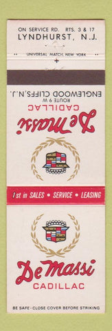 Matchbook Cover - DeMassi Cadillac Lyndhurst Englewood Cliffs NJ