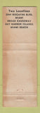 Matchbook Cover - Nolan Brown Cadillac Miami Beach FL