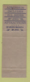 Matchbook Cover - Pacific Ocean Amusement Park Santa Monica CA