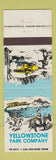 Matchbook Cover - Yellowstone Park Company