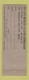 Matchbook Cover - Michigan MI Tourism Bay City MI