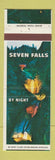 Matchbook Cover - Seven Falls By Night Colorado Springs