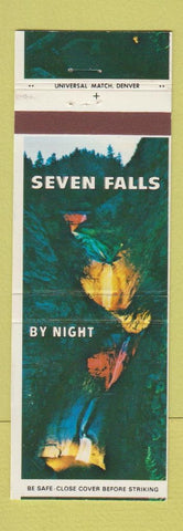 Matchbook Cover - Seven Falls By Night Colorado Springs