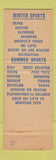 Matchbook Cover - Sun Valley ID Union Pacific Railroad