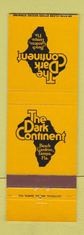 Matchbook Cover - The Dark Continent Busch Gardens Tampa FL