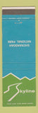 Matchbook Cover - Skyline Shenandoah National Park VA