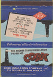 Matchbook Cover - Cork Insulation Co New York NY 40 Strike