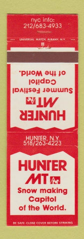 Matchbook Cover - Hunter Mountain Skiing Hunter NY