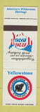 Matchbook Cover - Yellowstone Park Company 1976