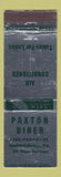 Matchbook Cover - Paxton Diner Harrisburg PA WEAR