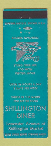 Matchbook Cover - Shillington Diner PA