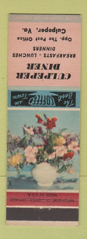 Matchbook Cover - Culpeper Diner VA