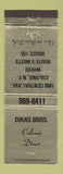 Matchbook Cover - Dikas Bros Colonie Diner NY WEAR