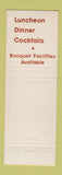 Matchbook Cover - Main Event Restaurant Pontiac MI Silverdome football