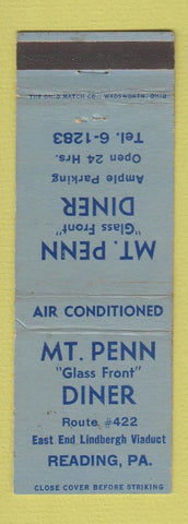 Matchbook Cover - Mount Penn Diner Reading PA