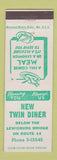 Matchbook Cover - New Twin Diner Lewisburg PA?