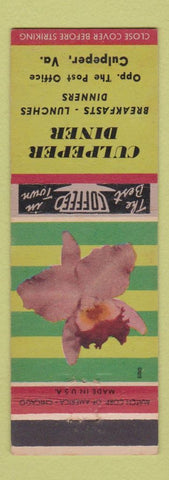 Matchbook Cover - Culpeper Diner VA