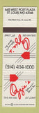 Matchbook Cover - Ozzie Smith's Restaurant St Louis MO baseball Cardinals