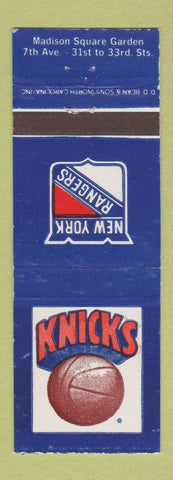 Matchbook Cover - New York Knicks Basketball Rangers Hockey New York City