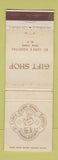 Matchbook Cover - St Luke's Hospital New York City Gift Shop WEAR