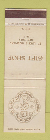 Matchbook Cover - St Luke's Hospital New York City Gift Shop WEAR