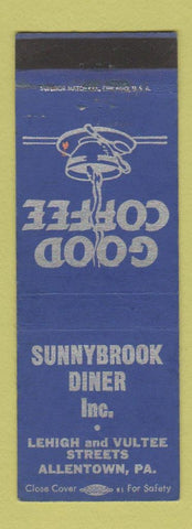 Matchbook Cover - Sunnybrook Diner Allentown PA