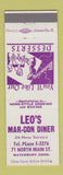 Matchbook Cover - Leo's Mar Con Diner Waterbury CT