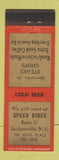 Matchbook Cover - Speck Diner Jacksonville FL