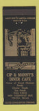 Matchbook Cover - Cip & Manny's Diner Cafe Ysleta TX