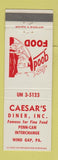 Matchbook Cover - Caesar's Diner Wind Gap PA