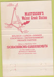 Matchbook Cover - Masterson's Walnut Creek Station CA 40 Strike