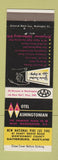 Matchbook Cover - Hotel Motel Washingtonian Gaithersburg MD