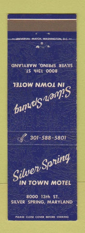 Matchbook Cover - Silver Spring In Town Motel MD