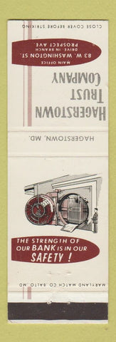 Matchbook Cover - Hagerstown Trust Company MD