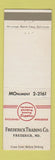 Matchbook Cover - Frederick Trading Co Hardware Plumbing Supply Frederick MD