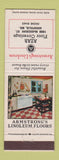 Matchbook Cover - Armstrong Linoleum Azar Floor Coverings Annapolis MD